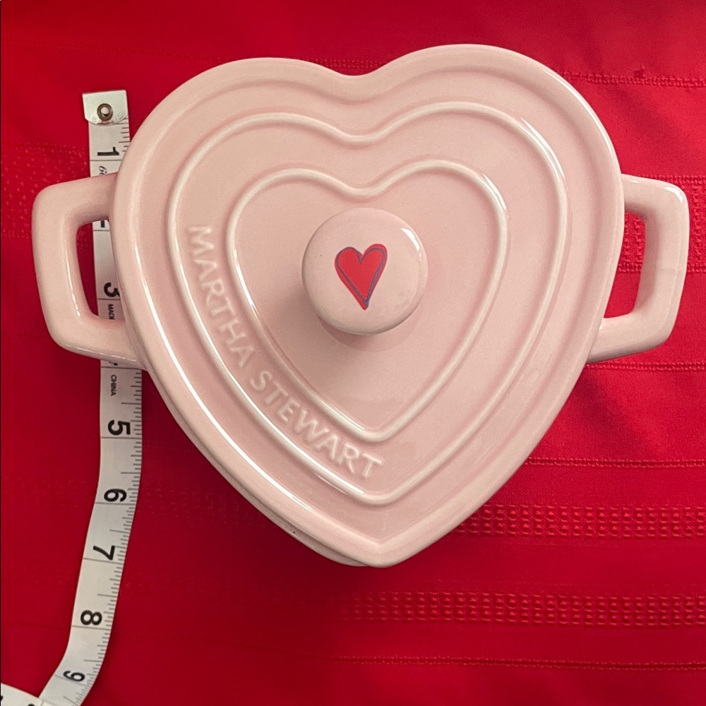 Martha Stewart Pink Heart-Shaped Casserole Dish